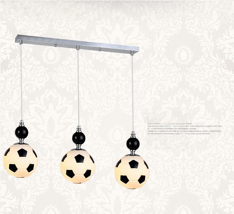 Фотография Modern and simple lamp chandelier in children and football