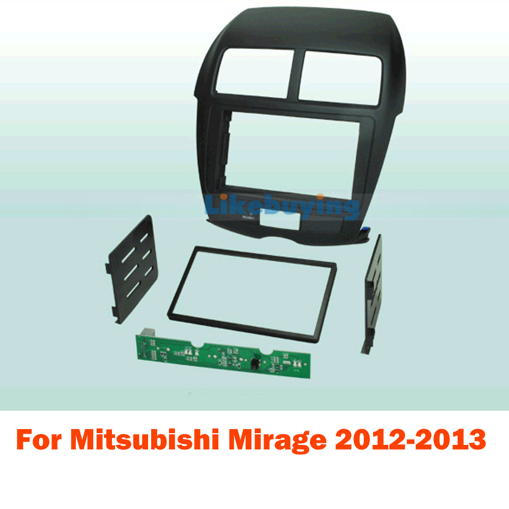 2 Din Car Frame Dash Kit / Car Fascias for Mitsubishi ASX 2010 2011 2012 2013 For 177*99.6mm size 2 Din head unit Free Shipping