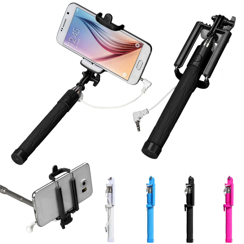 Wired Selfie Stick Handheld Monopod