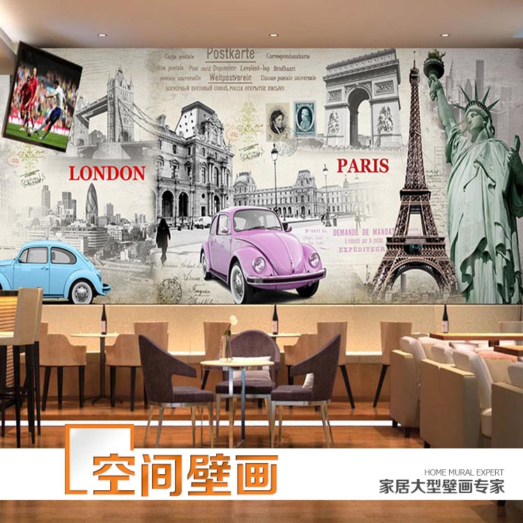 Cafe Wall Paper Murals