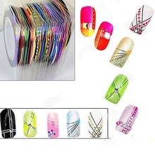 10 PCS Rolls Striping Tape Lines Nail Sticker Nail DIY Kit Nails Art UV Gel Tip
