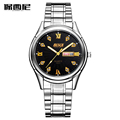 GUANQIN LUXURY Men Business Top Brand Silver Steel Quartz Watch Chronograph Luminous Date Clock Men s