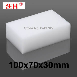 100 pcs/lot Wholesale White Magic Sponge Eraser Melamine Cleaner,multi-functional Cleaning 100x70x30mm Big size Free Shipping