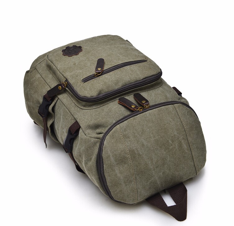 High capacity Vintage Backpack Fashion High quality boy school bag Casual Travel Bags men Canvas Backpack (11)