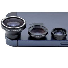 VTEYES Magnetic 3in1 Fisheye fish eye Lens Wide Angle Macro Mobile Phone Lens Kit Set for