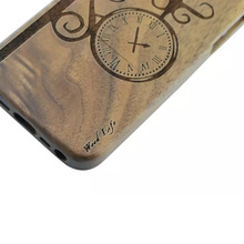 Street lamp Clock style Watch Traditional Bamboo Sculpture Wood phone Case Covers For iphone 5 5S