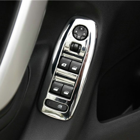 Citroen C3 XR 2014 inner door armrest panel trim handle ABS Chrome trim switch window