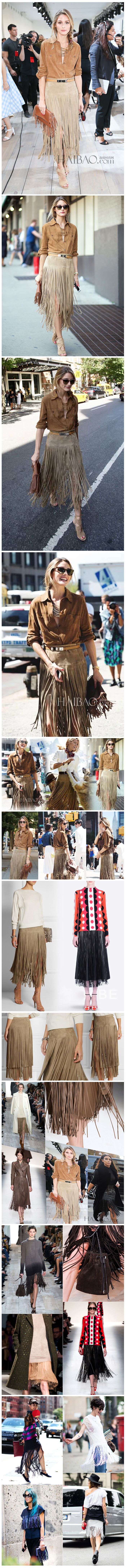 Tassel Skirt 2015 Summer Style Pencil Skirt For Women Brown Ladies Skirt Short Saia Fashion