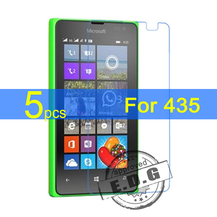 5pcs Gloss Ultra Clear LCD Screen Protector Film Cover For Microsoft Nokia Lumia 435 532 Protective