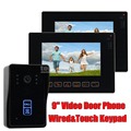 DIYSECUR 9 inch Door Bell Wire Video Door Phone Intercom Doorbell Home Security System Kit IR