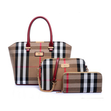 2016 women handbags PU leather handbag women messenger bags brand designs bag bags Handbag+Messenger Bag+Purse 3 Sets DD5043