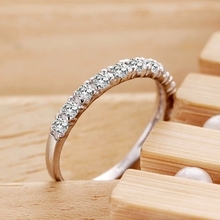 Lose money promotion wholesale new arrival super shiny zircon 925 sterling silver finger rings jewelry 1pcs