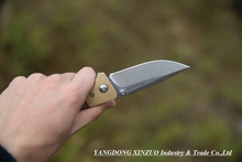 XINZUO HIGH QUALITY Folding knife Y START outdoor adventure and training Knife AUS 8 blade G10