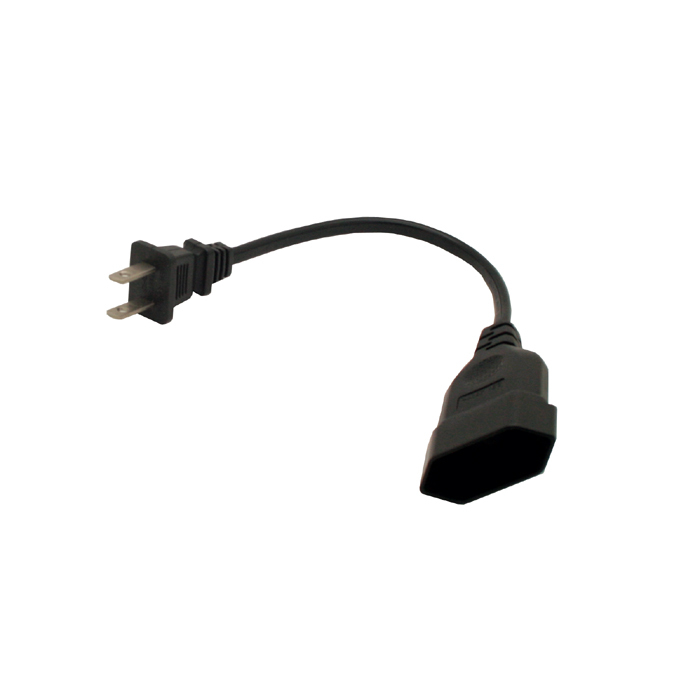 Short travel Adapter Power cable US male to Eu female short cable very safe USA male