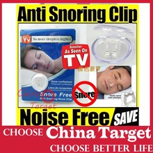 Hot Wholesale clip on snoring As seen on TV Nose Clip Magnets Silicone Snore Free Silicone Anti Snoring Aid Nose Clip In Retail