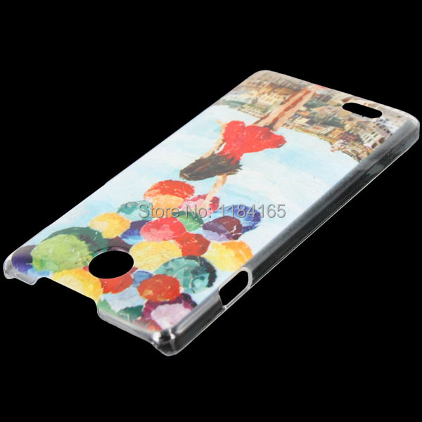 ZTE-1014A_4_Oil Painting Style Girl Balloon Pattern Plastic Case for ZTE Blade Buzz V815W