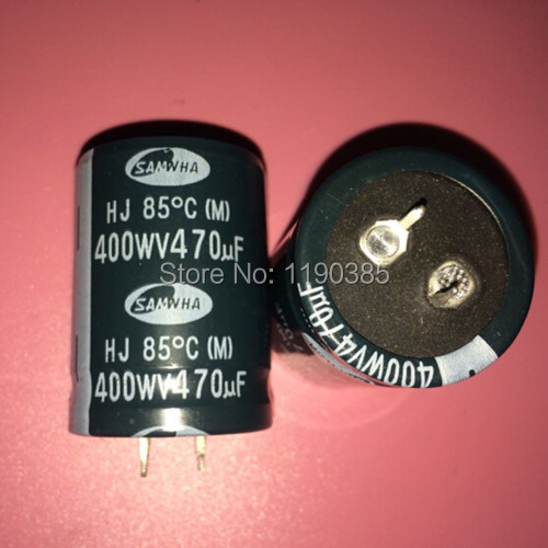 Free hipping  Aluminum electrolytic capacitor  SAMWHA  400V 470UF 35*40  Horn hard foot   The new and original import capacitor