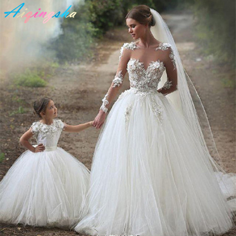 Long Maxi Wedding Dress Lace Mom 