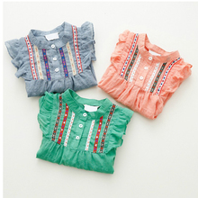 Fashion 1 6Y Baby Kids Girl Long Sleeve Ruffle Loose Tops T shirt