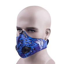 Hot Selling Blue Bicycle air filtration face Mask Motorcycle Outdoor Air filter mask Scooter Exercise face
