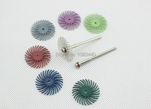 2 Unidades varios tamaño de grano en forma de flor muela grieta pulido cabeza con 2.35 / 3 mm vástago para herramientas Dremel Rotary