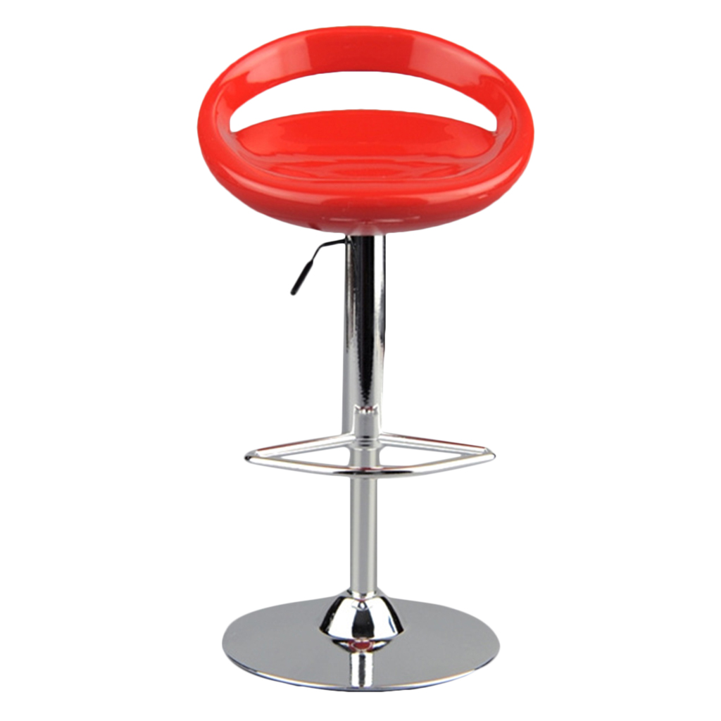 1/6 Scale Round Swivel Chair Pub Bar Stool for 12'' Action Figures Red