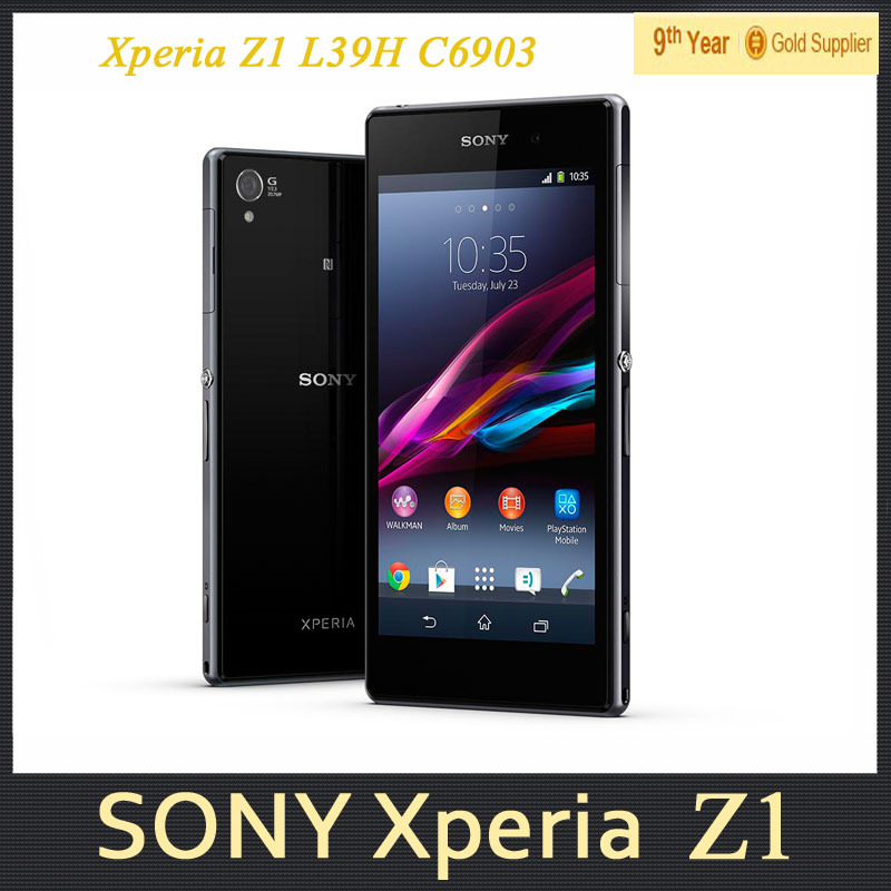 C6903 Sony Xperia Z1 L39H C6903 Original Unlocked Cell Phone Quad core 3G 5 0 inch