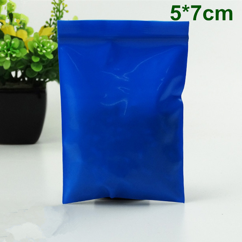 DHL Wholesale 2000Pcs/Lot 5*7cm Blue Valve Bag Small Blue Plastic Bag Self Seal Resealable ...