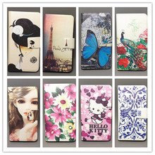 16 species pattern Ultra thin butterfly Flower Flag vintage Flip Cover For Explay Vega Cellphone Case ,Free shipping