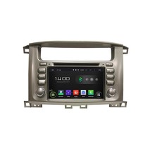 Cortex A9 HD 1024*600 Quad Core 1.6G CPU 16GB Android 5.1.1 Car DVD Player Radio GPS Navi Stereo for Toyota Lander Cruiser 100