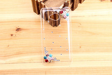  six Leaf Flower colorful Diamond Case For HTC X720d One XC Protective Transparent Cover Mobile