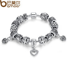 Aliexpress Luxurious 925 Silver Allure bracelet for Girls Vogue DIY Beads Jewellery Match Unique Pan Bracelets Pulseira Gfit