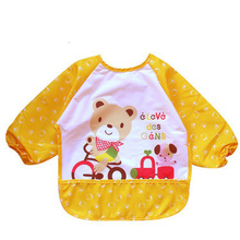 1 pc Baby Bibs Waterproof Lunch Bibs Boys Girls Infants Cartoon Pattern Bibs Burp Cloths For Children Self Feeding Care