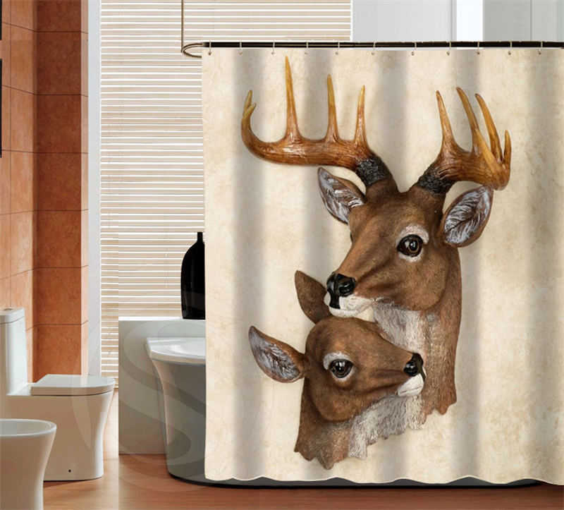 Brand New Deer custom Shower Curtain Bathroom decor waterproof various sizes Free Shipping MORE SIZE SQ0509-ZHH-01