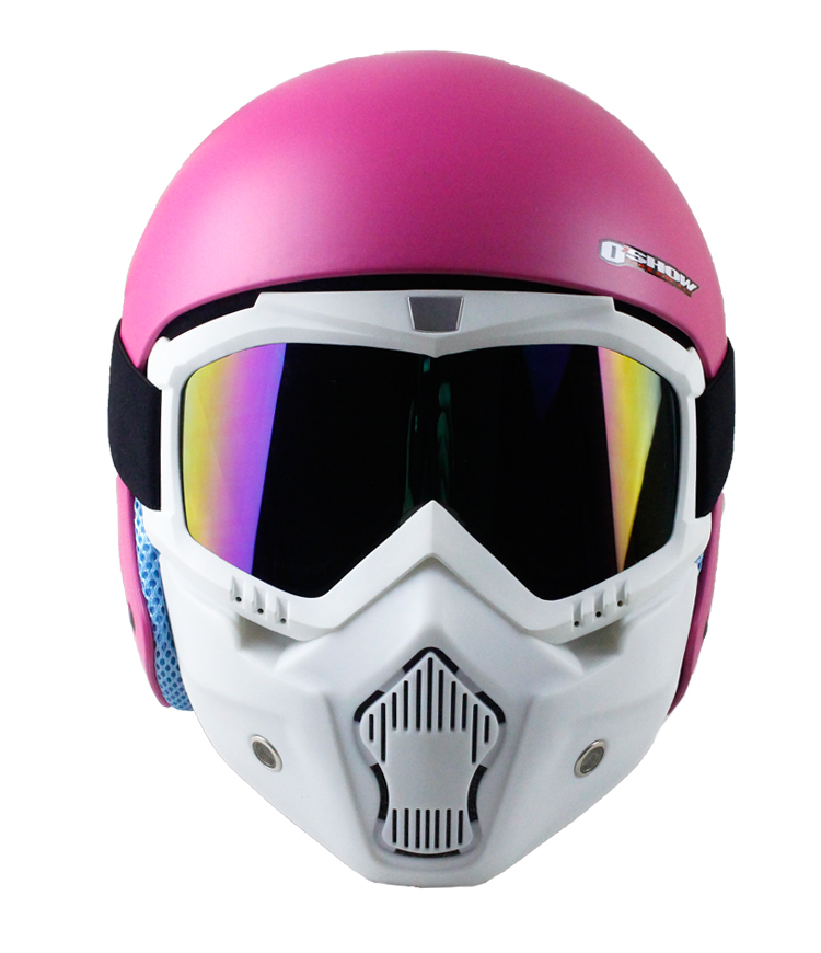 2021 Ski Helmet With Mask For Adults Full Face Helmet Skiing Women