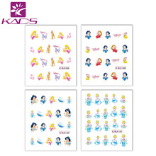 HOTSALE 11sheet SET BLE1698 1708 Beautiful princess Water decal Nail Stickers nail design for water stickers