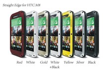 LOVE MEI Extreme Powerful Waterproof Dropproof Metal Case for HTC New One M8 with Gorilla Tempered Glass
