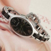 Kimio moda pulsera de diamantes de imitación ovalada mesa de mesa elegante mesa de amor negro