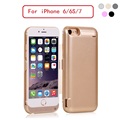 Free Shipping 5500mAh High Quality Backup Battery Power Case Charger w Stand for iPhone 7 6