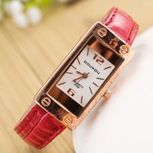 Hot 2015 New Fashion Luxury Rectangle Style Casual Watch Women Wristwatch Quartz Watch Relogio Feminino Hours