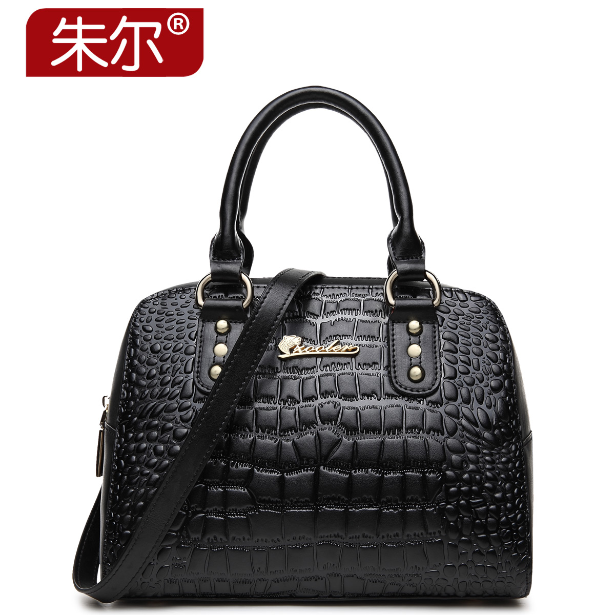 2015 autumn for Crocodile women's cowhide handbag women's handle bags small handbag female