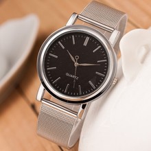 Nuevas mujeres de moda reloj de acero inoxidable Rhinestone de acero de plata completo diseño de la correa regalo elegante reloj de cuarzo Relogio horas reloj