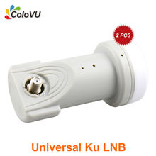 2pcs Universal Ku Band Single LNB High Gain Low Noise 0.2db Best Signal HD Digital Satellite LNBF hot selling