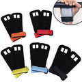Pair Crossfit Grip Leather Palm Protectors Hand Guards Grips GYM Glove Pull up gymnastics grip Weight