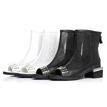 Sandals Mesh Peep-Toe Women Sandals Full Leather Fashion Casual Shoes Women Cool Boots Office Dating European Style 2016 Summer