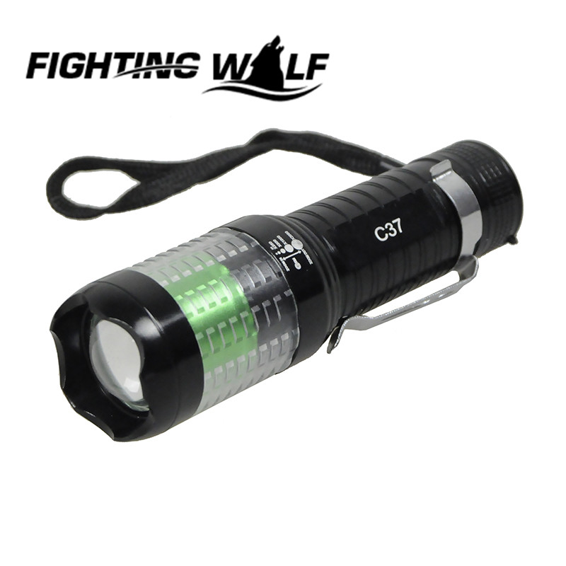 MXDL C37 LED Blub 3 Mode 200 Lumens Flashlight Portable&Bright Torch Flashlight 3*AAA Battery Torch  Zoombale Focus Camping Lamp