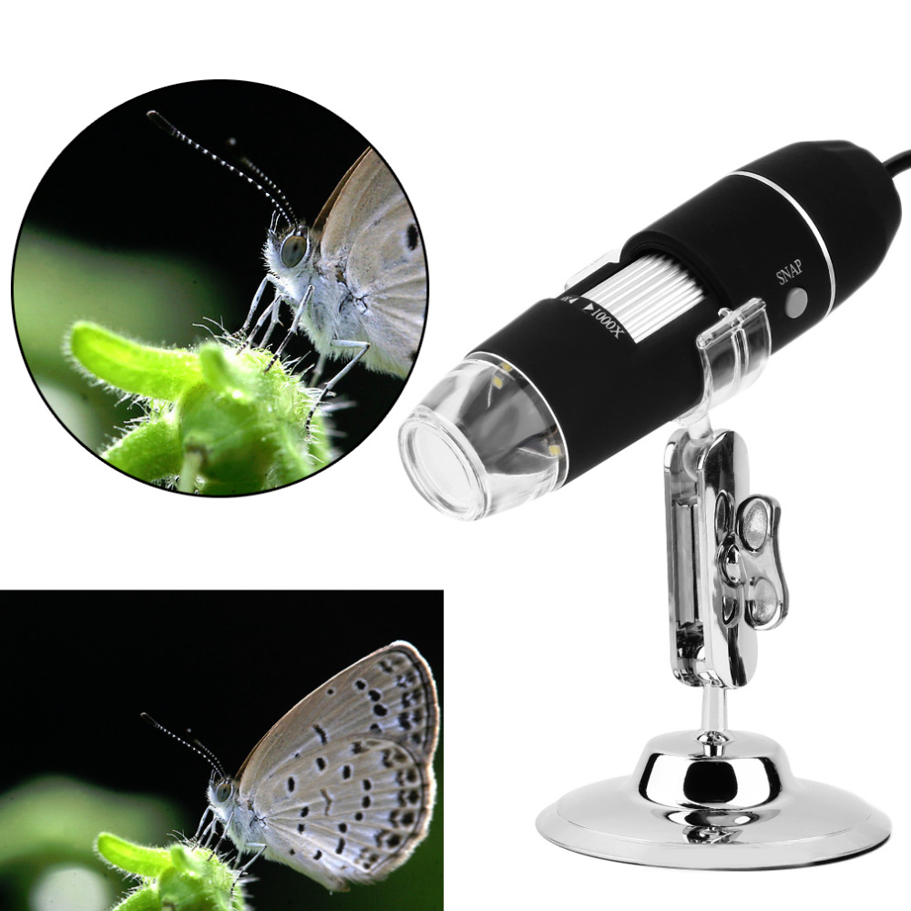 New 8 LED 500X ~ 800X USB Digital Microscope Endoscope Magnifier Video Camera Stand Wholesale