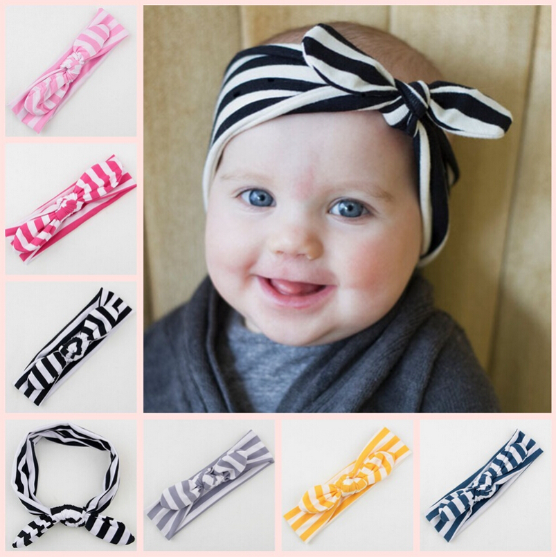 30 New baby headbands and wraps 504   girl headwraps striped turban headband baby hair accessories headbands 