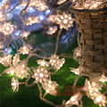 10M 100 LED Lotus Flowers String Fairy lights Christmas Garland Decoration Garland LED Wedding Party Holiday