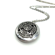Exclusive Design Antique Silver Celtics Knot Cross Pendant Celti Locket Diffuser Necklace Essential Oil Locket